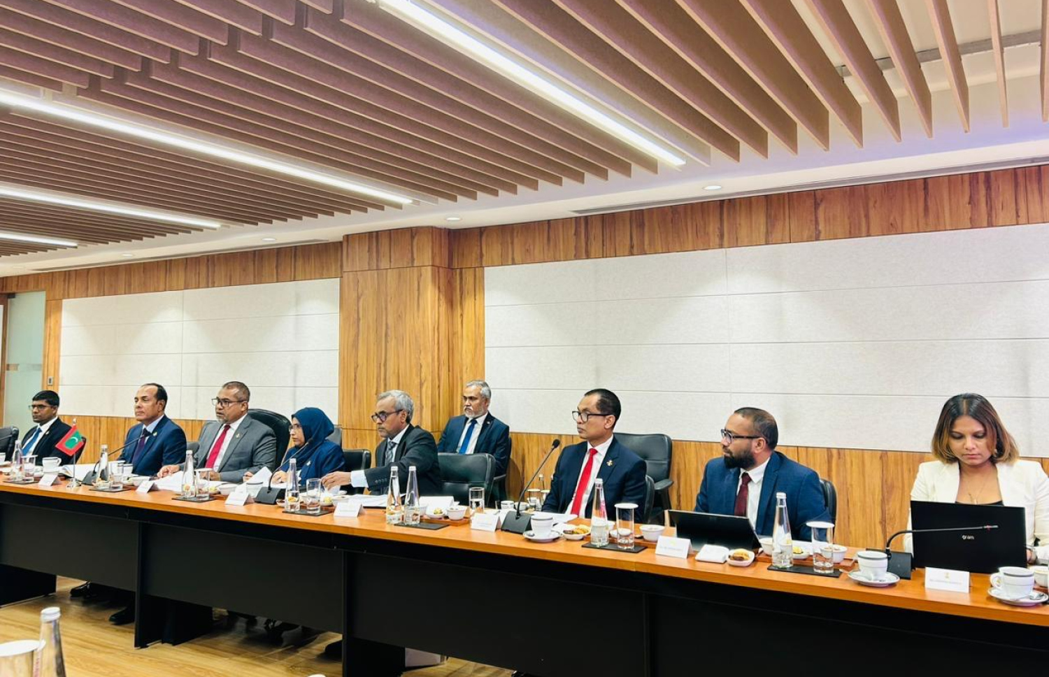 ރާއްޖެ-އިންޑިއާ ހައި-ލެވެލް ކޯ ގުރޫޕުގެ ދެވަނަ ބައްދަލުވުން. --ފޮޓޯ: ފޮރިން މިނިސްޓްރީ