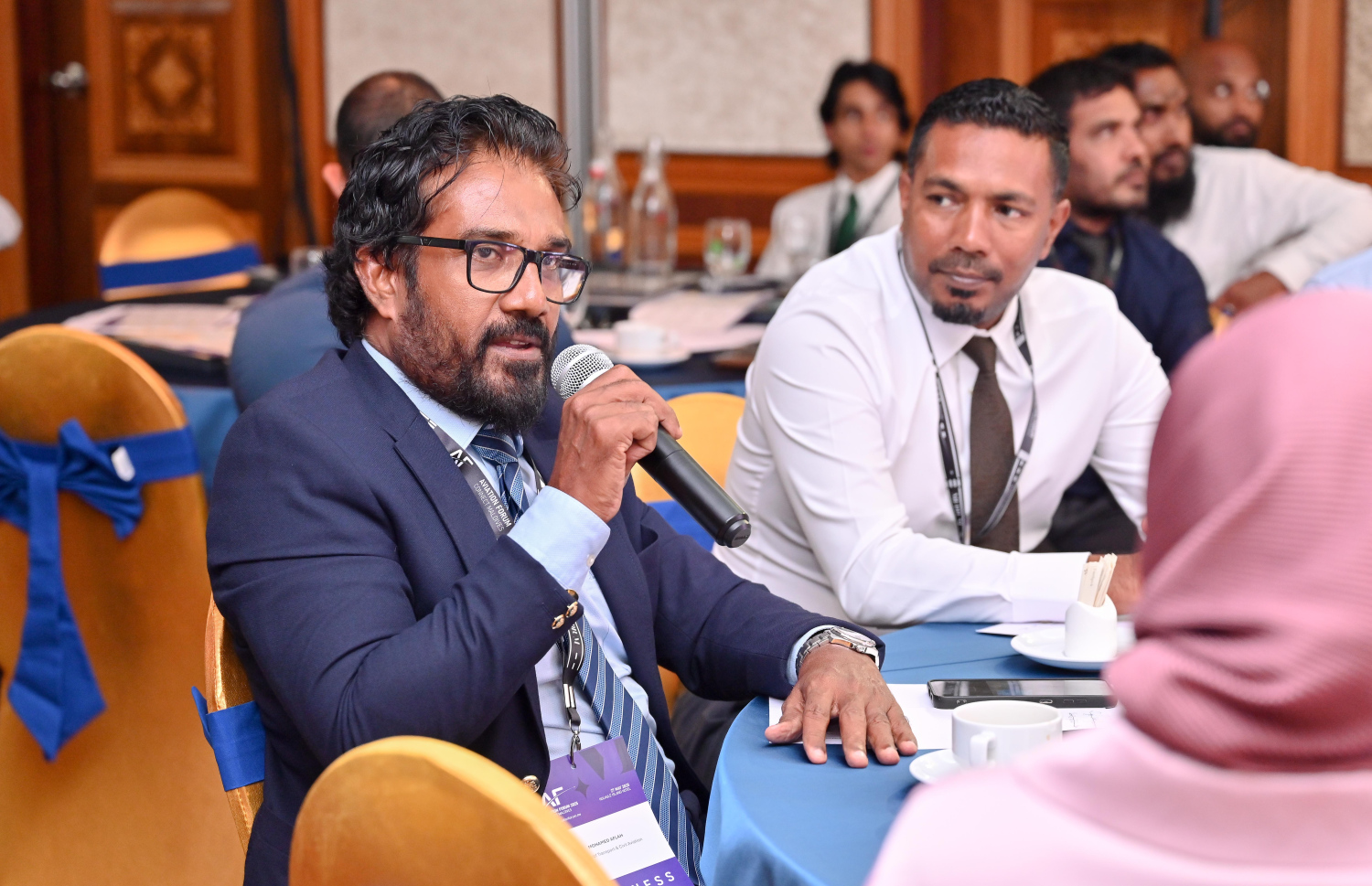 ހުޅުލޭ އައިލެންޑް ހޮޓެލްގައި ބޭއްވި އޭވިއޭޝަން ފޯރަމް ކުރިއަށްދަނީ .-- ފޮޓޯ: ނިޝާން އަލީ | މިހާރު