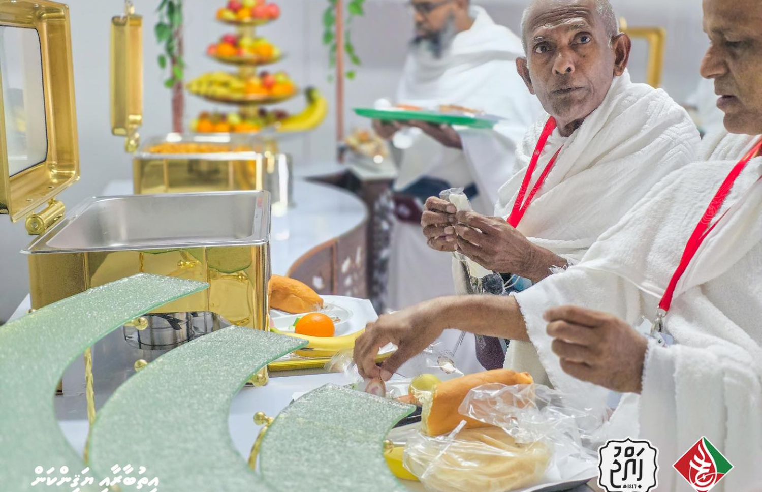 ޙައްޖު ކޯޕަރޭޝަންގެ ހަވާލުގައި މި އަހަރު ޙައްޖުގެ އަޅުކަން އަދާކުރުމަށް ސައުދީއަރަބިއްޔާއަށް ދިޔަ ދިވެހި ޙައްޖުވެރިން މިނާގައި ހެނދުނުގެ ސައިބޮނީ -- ފޮޓޯ: ހައްޖު ކޯޕްރޭޝަން