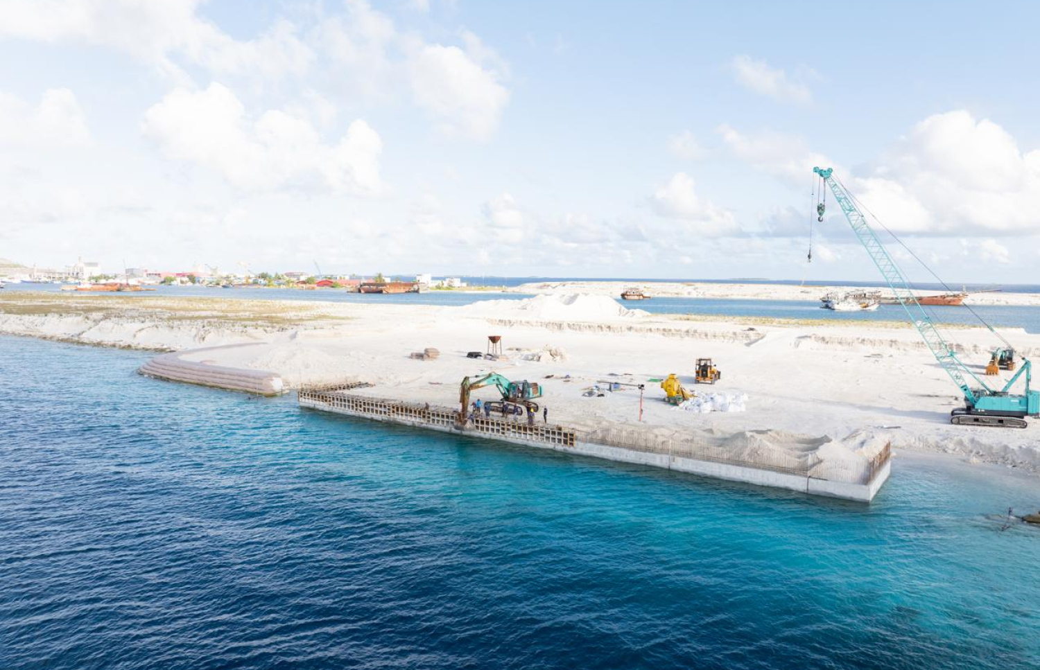 އެމްޕީއެލްގެ ޕޯޓު ތިލަފުއްޓަށް ބަދަލުކުރުމަށްޓަކައި ތިލަފުށިން މިދިޔަ ޖޫން މަހާ ހަމައަށް ހިއްކާފައިވާ ސަރަހައްދު.---ފޮޓޯ: އެމްޕީއެލް