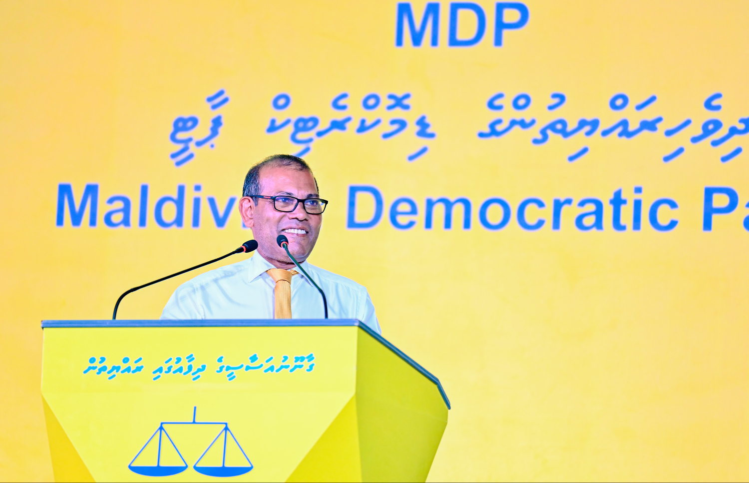 ނަޝީދަށް އެމްޑީޕީން މަރުހަބާ ދެންނެވުން