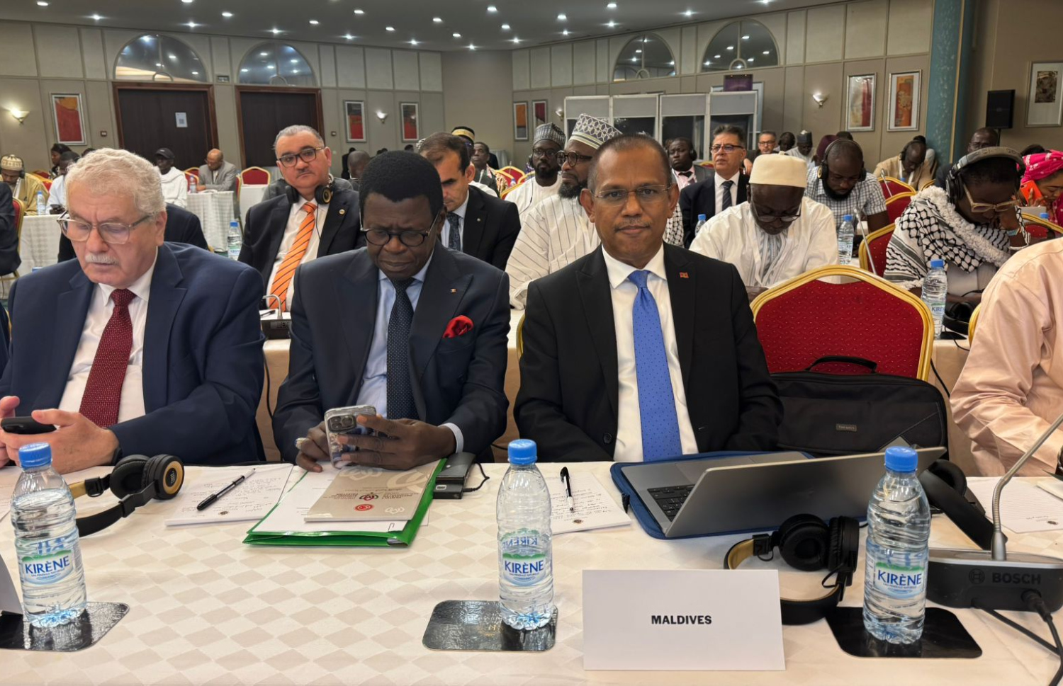 "ކޮންފަރެންސް އޮން ދަ ކުއެއްޝަން އޮފް ޖެރޫސަލަމް" ބައްދަލުވުމުގައި ސަރީރު. --ފޮޓޯ: ފޮރިން މިނިސްޓްރީ