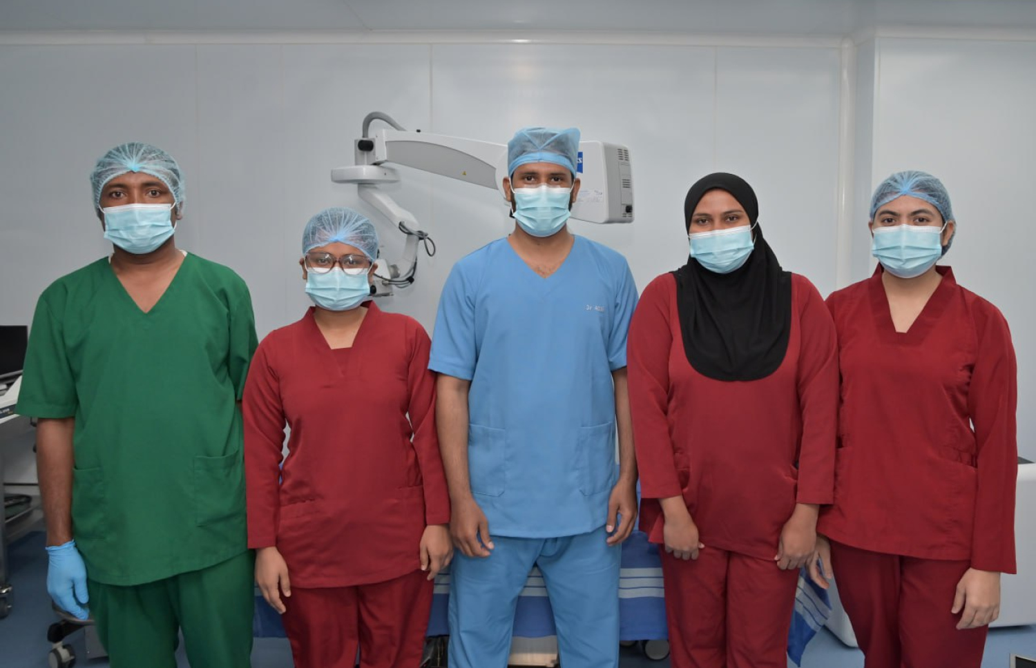 ސީ3އާރު ސާޖަރީ ކުރުމުގައި ބައިވެރިވާ އައިކެއާގެ ޓީމު.