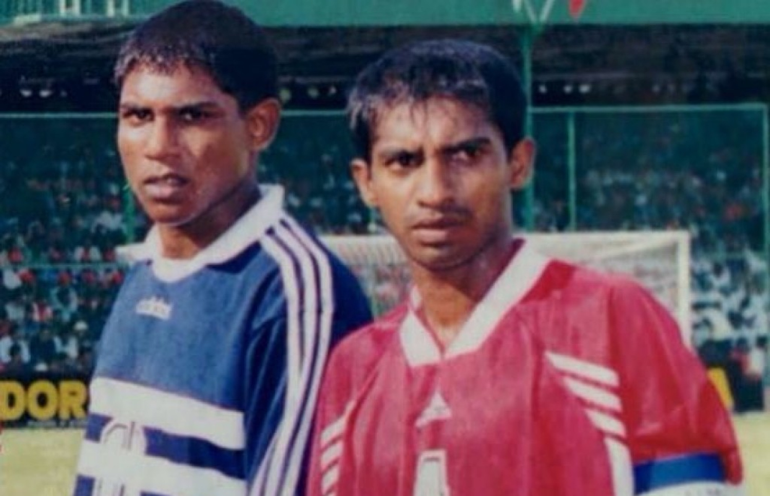 ރާއްޖޭގެ ފުޓްބޯޅަ އަށް 50 އަހަރު ފުރުން ފާހަގަ ކުރަން 2000 ވަނަ އަހަރު ބޭއްވި ގޯލްޑަން ޖުބިލީ ފުޓްބޯޅަ މުބާރާތުގެ ތެރެއިން އޭރުގެ ގައުމީ ކެޕްޓަން މުހައްމަދު އިބްރާހިމް (ކައްޕި) އާއި ކުރީގެ ގައުމީ ކީޕަރު އިމްރާން މުހައްމަދު: ފުޓްބޯޅައިގެ 75 އަހަރު ފާހަގަ ކުރަން މުބާރާތެއް އަންނަ އަހަރު ބާއްވަން ވަނީ ހަމަޖައްސާފަ