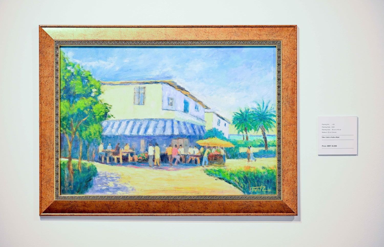 ރާއްޖޭގެ އެހާރާއި މިހާރުގެ ދިރިއުޅުން ދައްކުވައިދޭ ކުރެހުންތަކާ އެކު، އާޓް ގެލެރީގައި މިހާރު ކުރިއަށް ގެންދާ މަނާގޭ އަބްދުﷲ ފާއިޒުގެ ކުރެހުމުގެ މައުރަޒުގެ ކުރެހުމެއް: މި މަހުގެ 16 އިގެ ނިޔަލަށް މި މައުރަޒު ކުރިއަށް ގެންދާނެ.---ފޮޓޯ: ނިޝާން އަލީ| މިހާރު