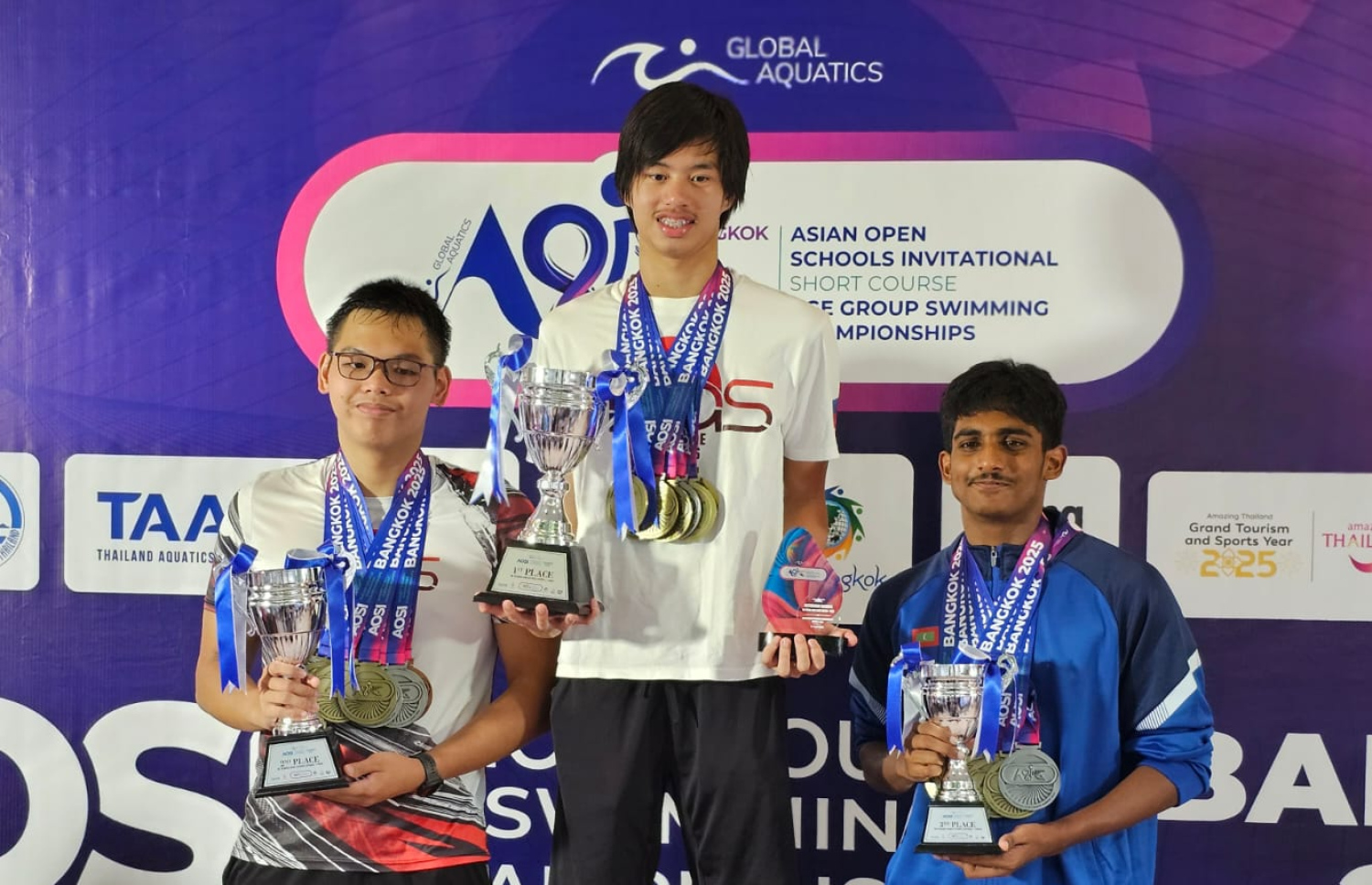 އުމުރުން 18 އަހަރުން ދަށުގެ ކެޓަގަރީން ތިންވަނަ ހޯދި މައާދު (ކ). އޭނާ ވެސް ވަނީ ޖުމުލަ ފަސް ރަން މެޑަލް ހޯދާފައި.