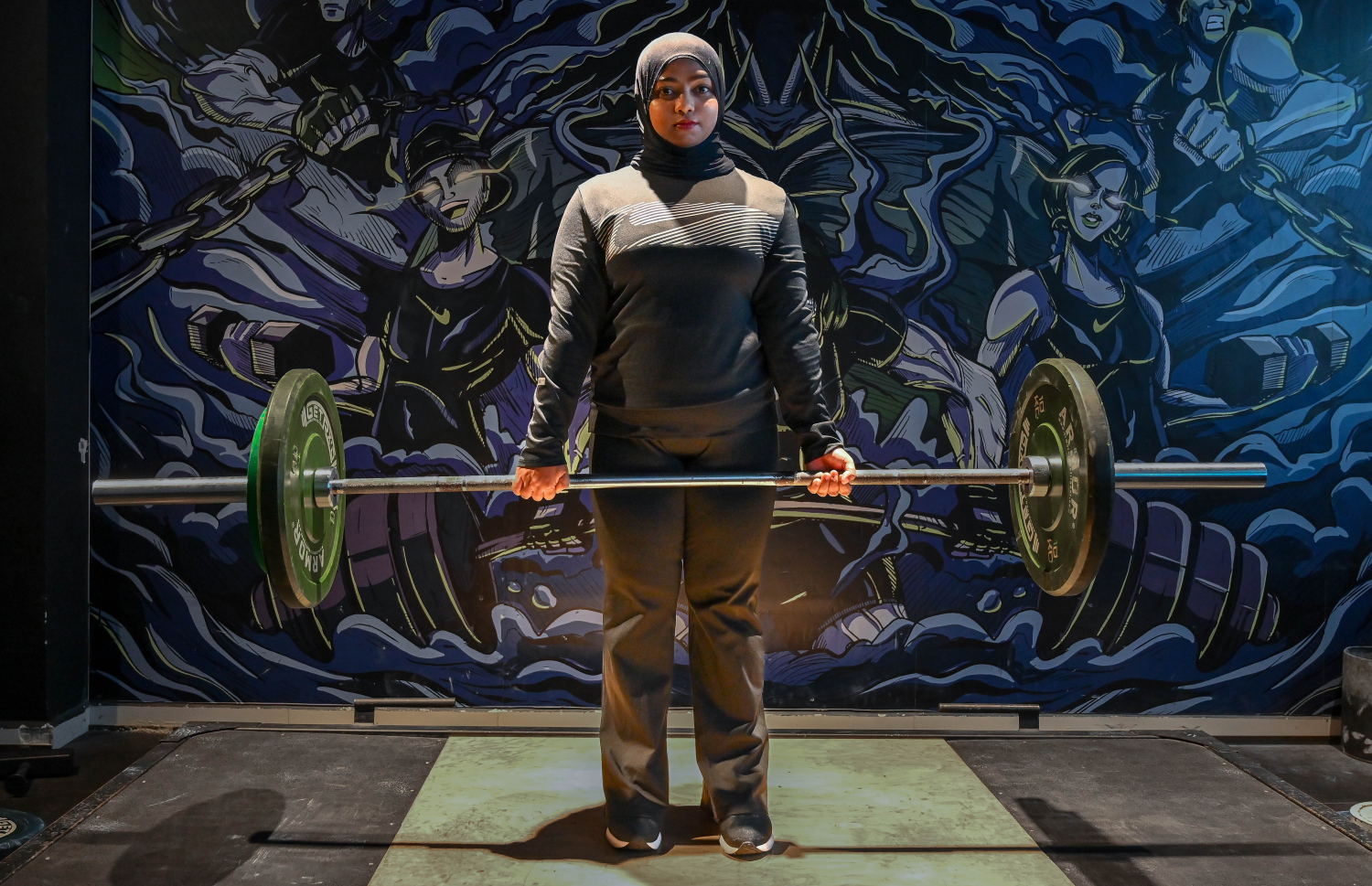 މައު، ވޯކްއައުޓުގައި.-- ފޮޓޯ: ފަޔާުޒު މޫސާ/ މިހާރު