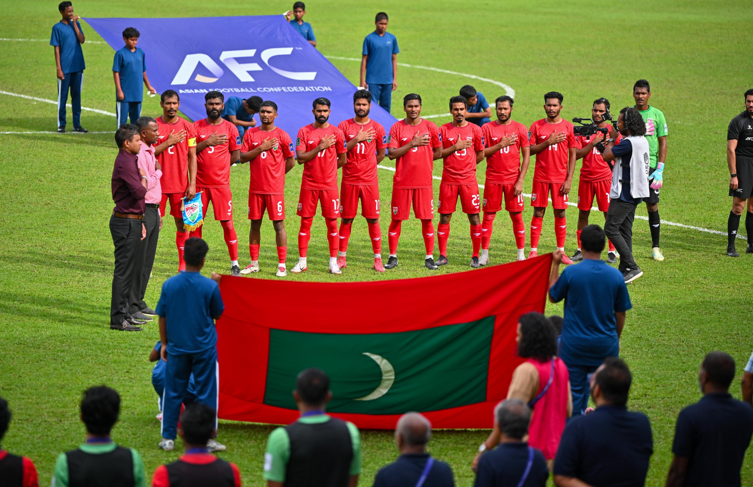 އޭޝިއަން ކަޕްގެ ކޮލިފައިންގައި ދިވެހިރާއްޖެ - ތަޖިކިސްތާން ބައްދަލުކުރި މެޗް