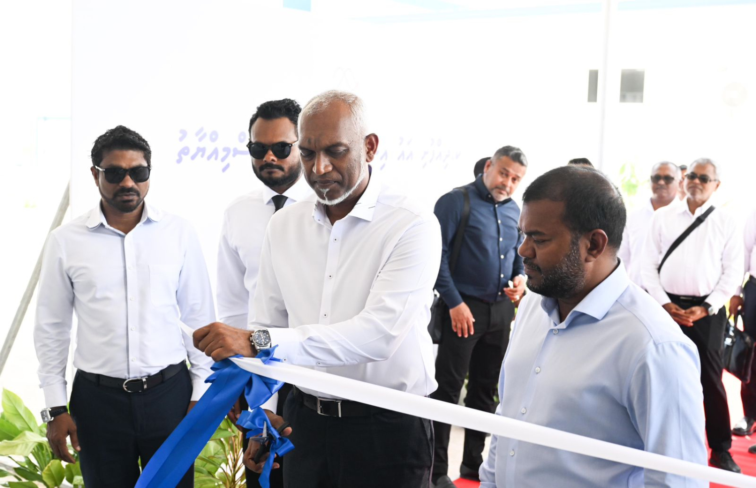 ރައީސް ޑރ. މުހައްމަދު މުއިއްޒު ކ. ދިއްފުށީ އާ އިންޖީނުގެ ހުޅުވައިދެއްވަނީ.-- ފޮޓޯ: ރައީސް އޮފީސް