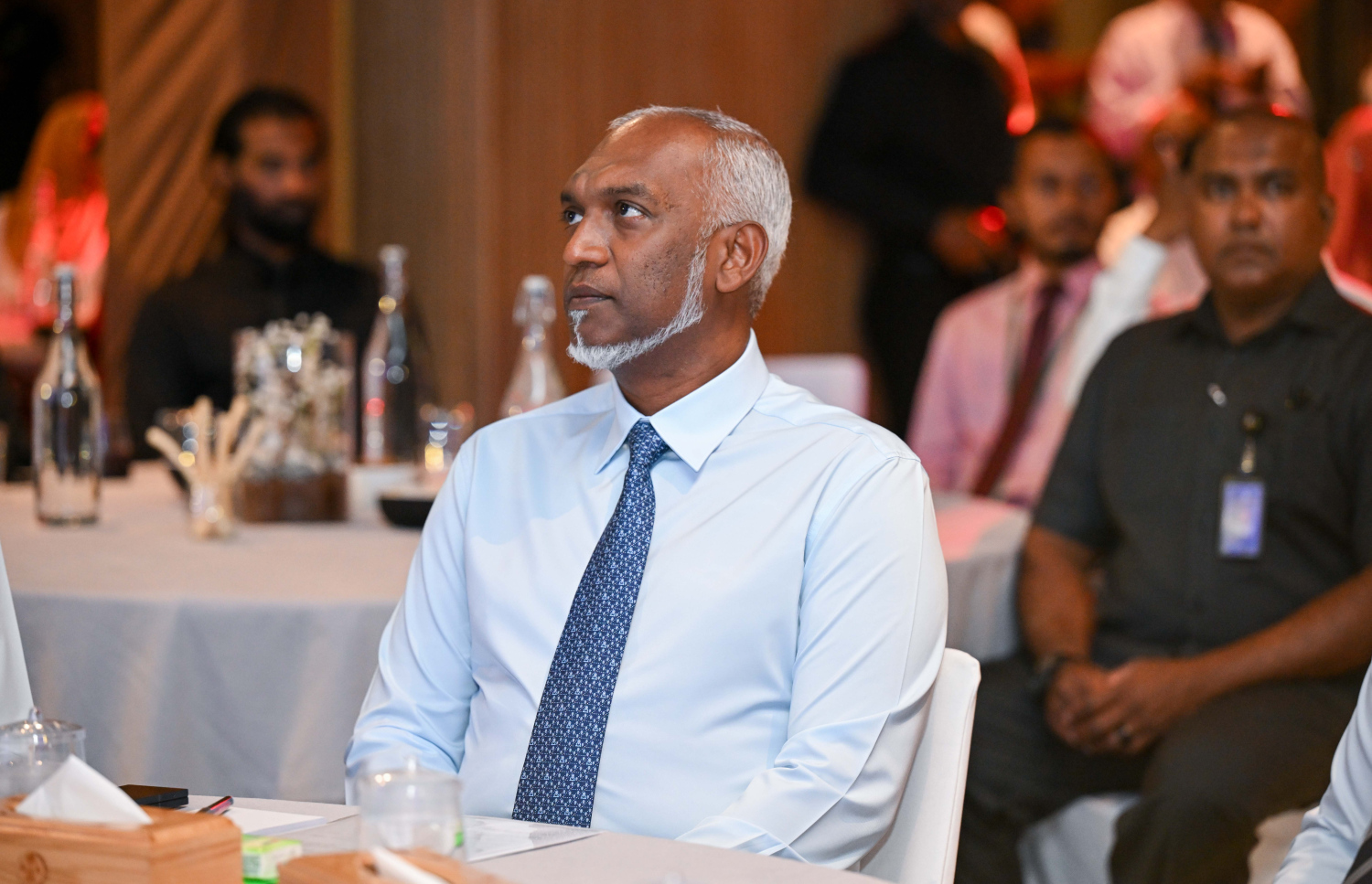 ބީއެމްއެލްއިން އާ ހިދުމަތްތައް ތައާރަފް ކުރަން ބޭއްވި ރަސްމިއްޔާތުގައި ރައީސް މުއިއްޒު ބައިވެރިވެ ވަޑައިގަންނަވަނީ --- ފޮޓޯ/ރައީސް އޮފީސް