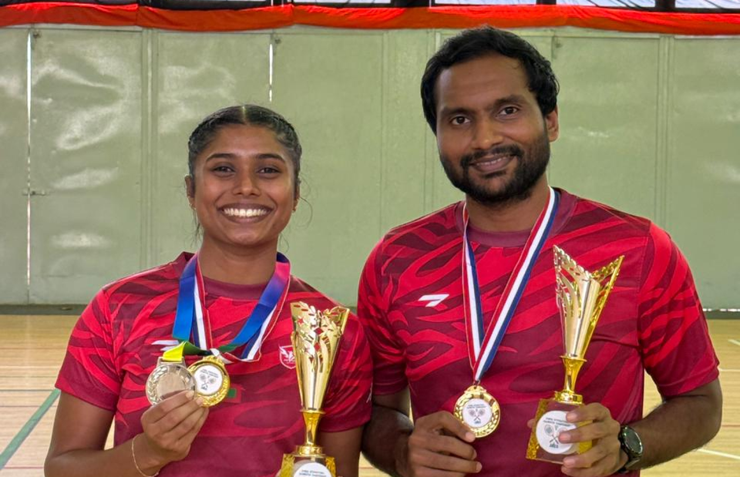 ޒަޔާން އާއި ނަބާހާ: މިއީ ބީޑަބްލިއުއެފްގެ މުބާރާތަކުން އެ ދެ ޕެއާ ރަން މެޑަލް ހޯދި ދެވަނަ ފަހަރު --- ފޮޓޯ: ރިވައިވަލް ސްޕޯޓްސް