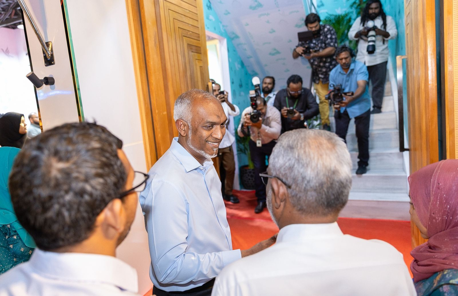 ޕީއެންސީ އޮފީސް ރަސްމީކޮށް ހުޅުވުމުގެ ހަފުލާގައި ރައީސް މުއިއްޒު ބައިވެރިވެވަޑައިގަންނަވަނީ،---ފޮޓޯ: މިހާރު