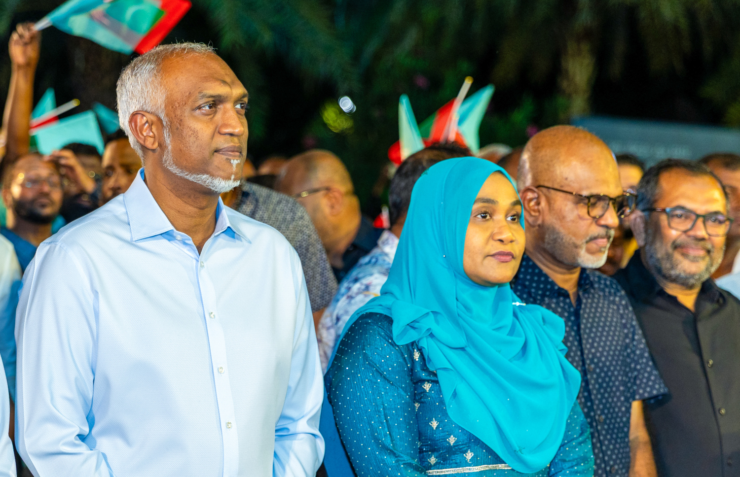 ޕީއެނއްސީގެ އޮފީސް ރަސްމީކޮށް ހުޅުވަން ބޭއްވި ރަސްމިއްުޔާތުގައި ރައީސް މުއިއްޒުގެ ދެކަނބަލުން ބައިވެރިވެވަޑައިގަންނަވަނީ -- ފޮޓޯ: މިހާރު