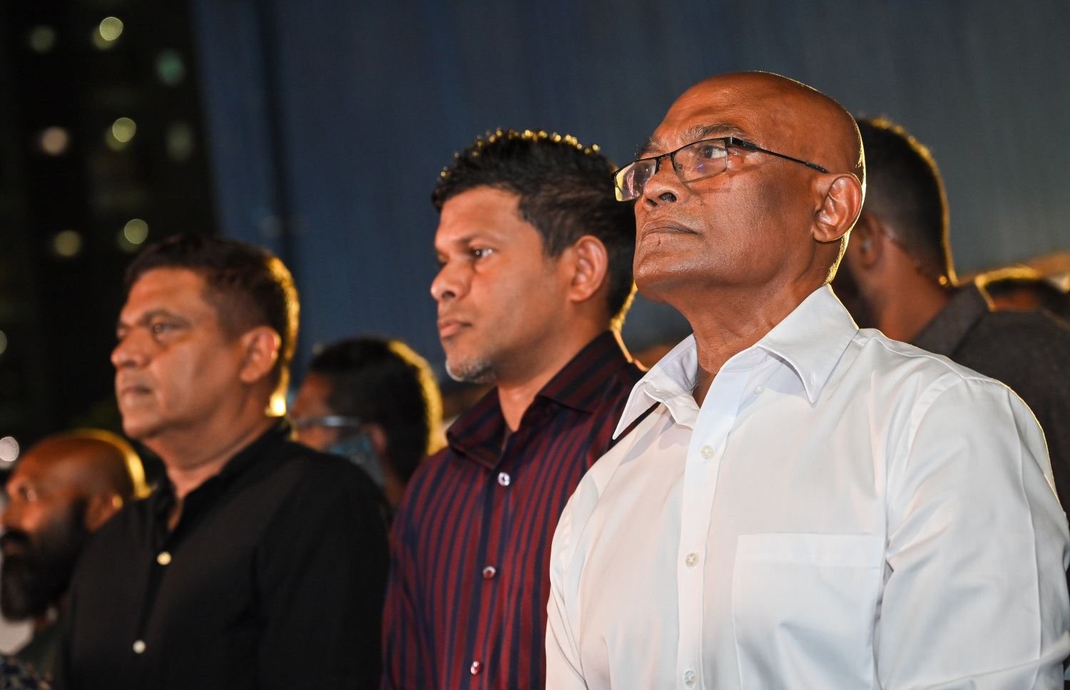 މޫސާ އަލީ ޖަލީލުގެ ކެމްޕެއިން ޖަގަހަ ހުޅުވުމުގެ ރަސްމިއްޔާތުގައި ޖަލީލް ބައިވެރިވެވަޑައިގަންނަވަނީ: އޭނާ ވާދަކުރައްވަނީ މާލޭގެ މޭޔަރު ކަމަށް --- ފޮޓޯ: ފަޔާޒު މޫސާ | މިހާރު