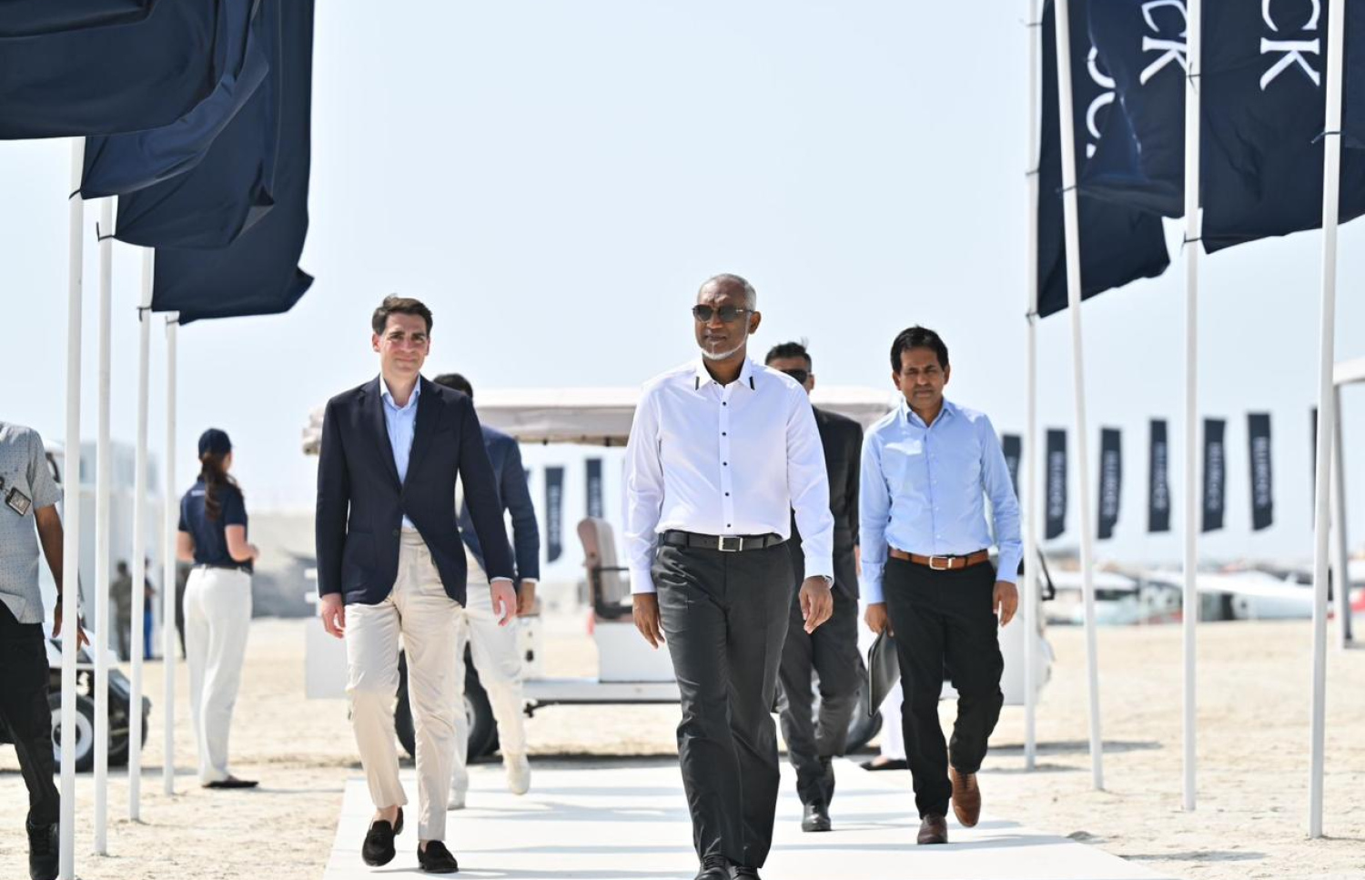 ސަސްޓެއިނަބުލް ޓައުުންޝިޕް "އައިލާ މޯލްޑިވްސް"ގެ އަމަލީ މަސައްކަތް ފަށްޓަވައިދެއްވަން ރައީސް ޑރ.މުހައްމަދު މުއިއްޒު މިއަދު ވަޑައިގަންނަވަނީ. ފޮޓޯ: ރައީސް އޮފީސް