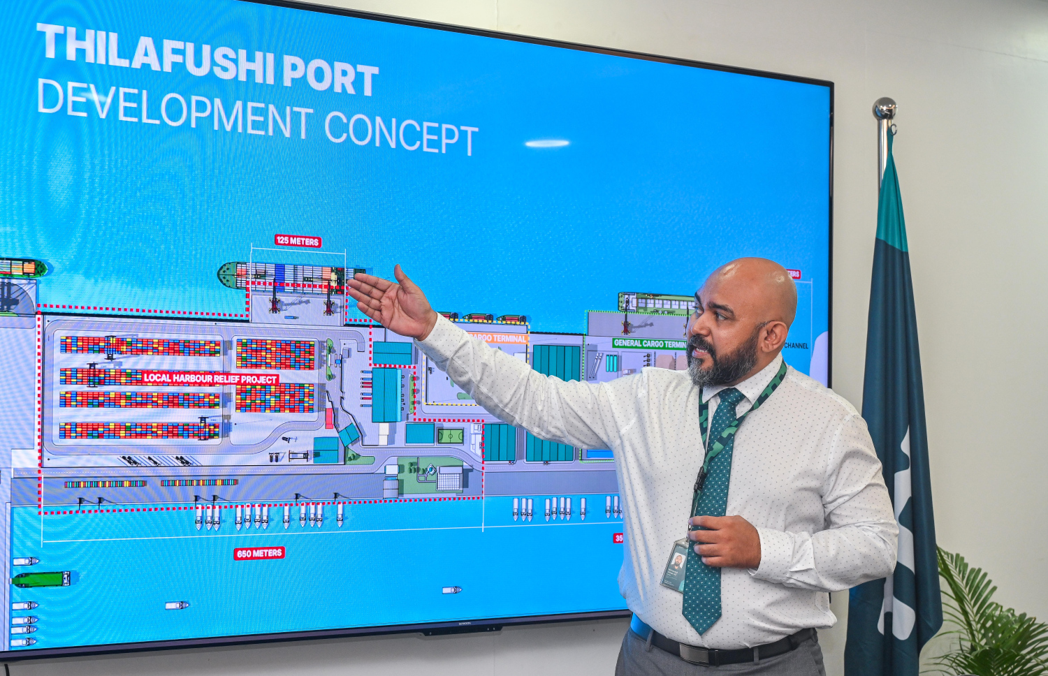 ތިލަފުށީގައި ވިޔަފާރިބަނދަރު ތަރައްގީކުރާނެ ގޮތުގެ ޕްލޭން އެމްޕީއެލް އިން ދައްކާލަނީ. ފޮޓޯ: ފަޔާޒް މޫސާ/މިހާރު