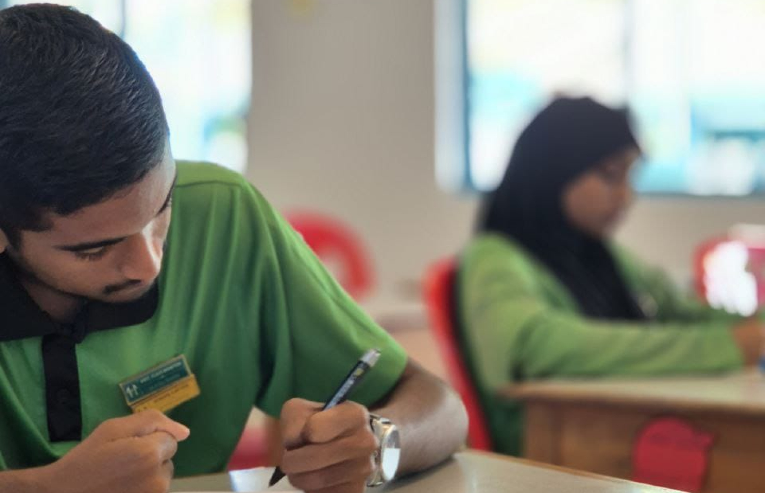 އިކޮނޮމިކްސް އިން ރާއްޖެއިން 1 ވަނަ ހޯދި ށ. އަތޮޅު މަދަރުސާގެ ދަރިވަރު އައްޔާޝް އަލީ ކްލާހެއްގައި.-- ފޮޓޯ: އިބްރާހިމް މަބްރޫކް