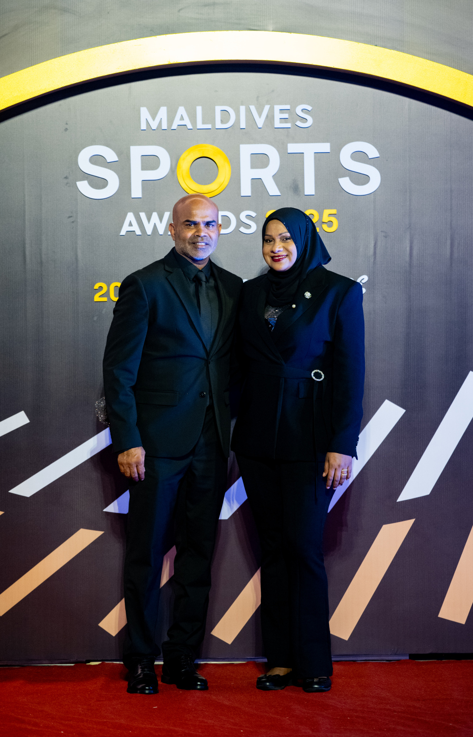 މޯލްޑިވްސް ސްޕޯޓްސް އެވޯޑްސް ހަފުލާގައި އެތުލީޓުން ބައިވެރިވަނީ .-- ފޮޓޯ: ނިޝާން އަލީ | މިހާރު