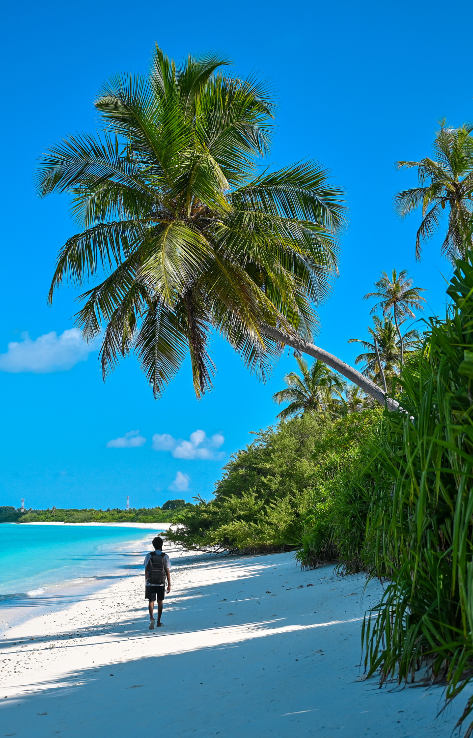 ގުދުރަތީ ފުރިހަމަކަން ފެންނަ ހދ. ނޮޅިވަރަންފަރު ބީޗުން މީހަކު ހިނގާލައިފައި ދަނީ. މީ ހދ. އަތޮޅުގައި އޮންނަ އެންމެ ބޮޑު އެއް ރަށް -- ފޮޓޯ: ފަޔާޒު މޫސާ | މިހާރު