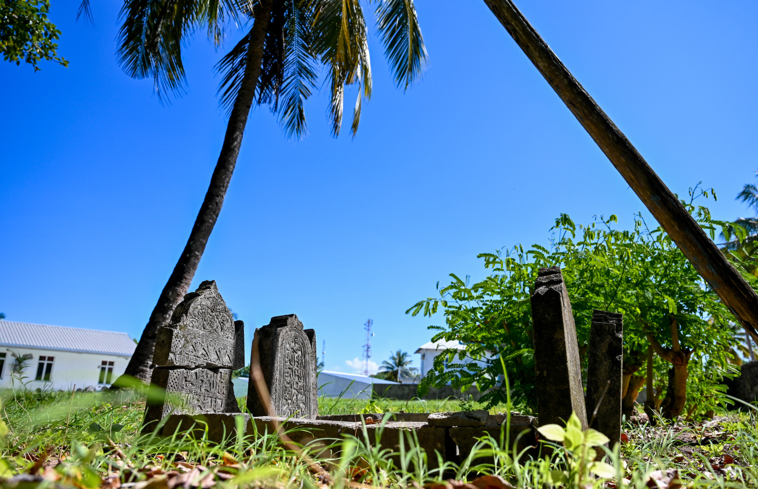 ފިނޭގެ ގަބުރުސްތާނުގައި ހުރި ފަގީރުކޮއެއްގެ ދެމަފިރިންގެ މަހާނަ - ފޮޓޯ: ފަޔާޒު މޫސާ | މިހާރު