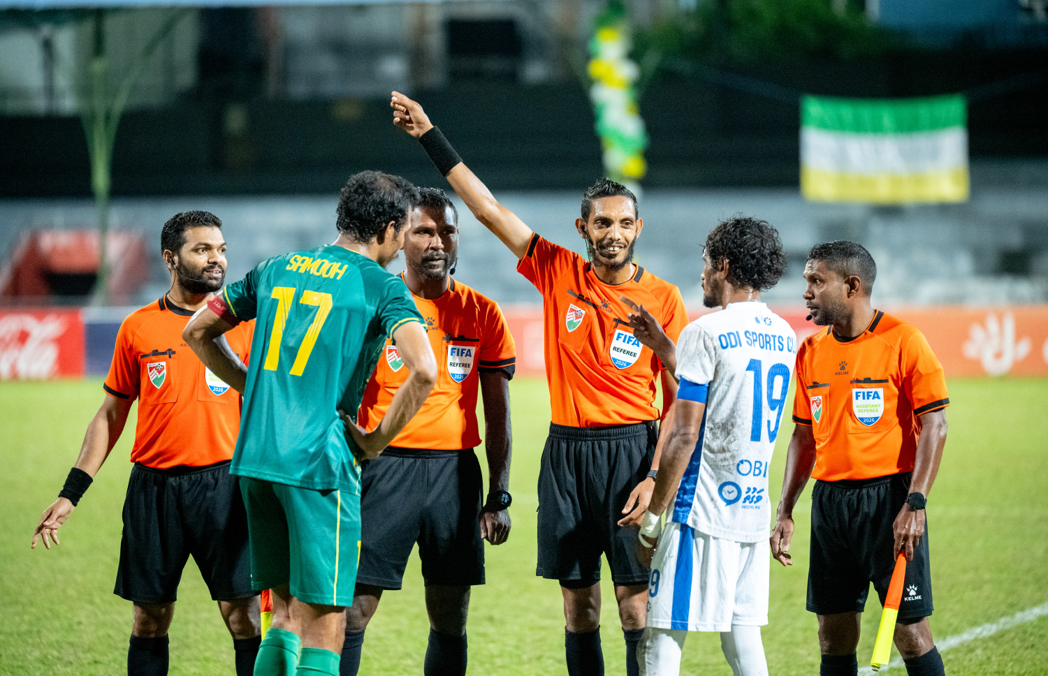 ރޭ ކުޅުނު ޕްރެޒިޑެންޓްސް ކަޕް ފައިނަލް މެޗުގެ ތެރެއިން .-- ފޮޓޯ: ނިޝާން އަލީ | މިހާރު