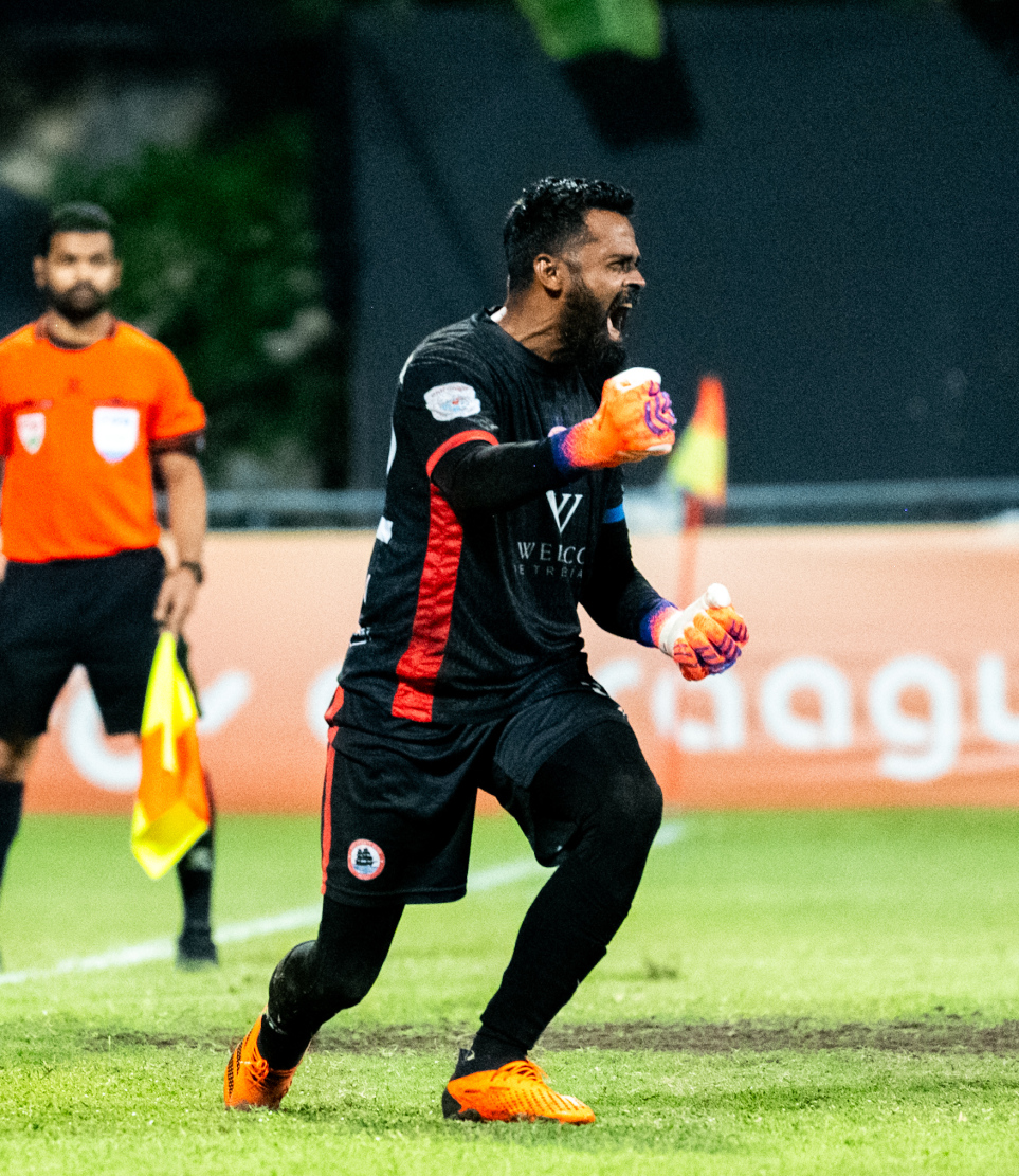 ރޭ ކުޅުނު ޕްރެޒިޑެންޓްސް ކަޕް ފައިނަލް މެޗުގެ ތެރެއިން .-- ފޮޓޯ: ނިޝާން އަލީ | މިހާރު