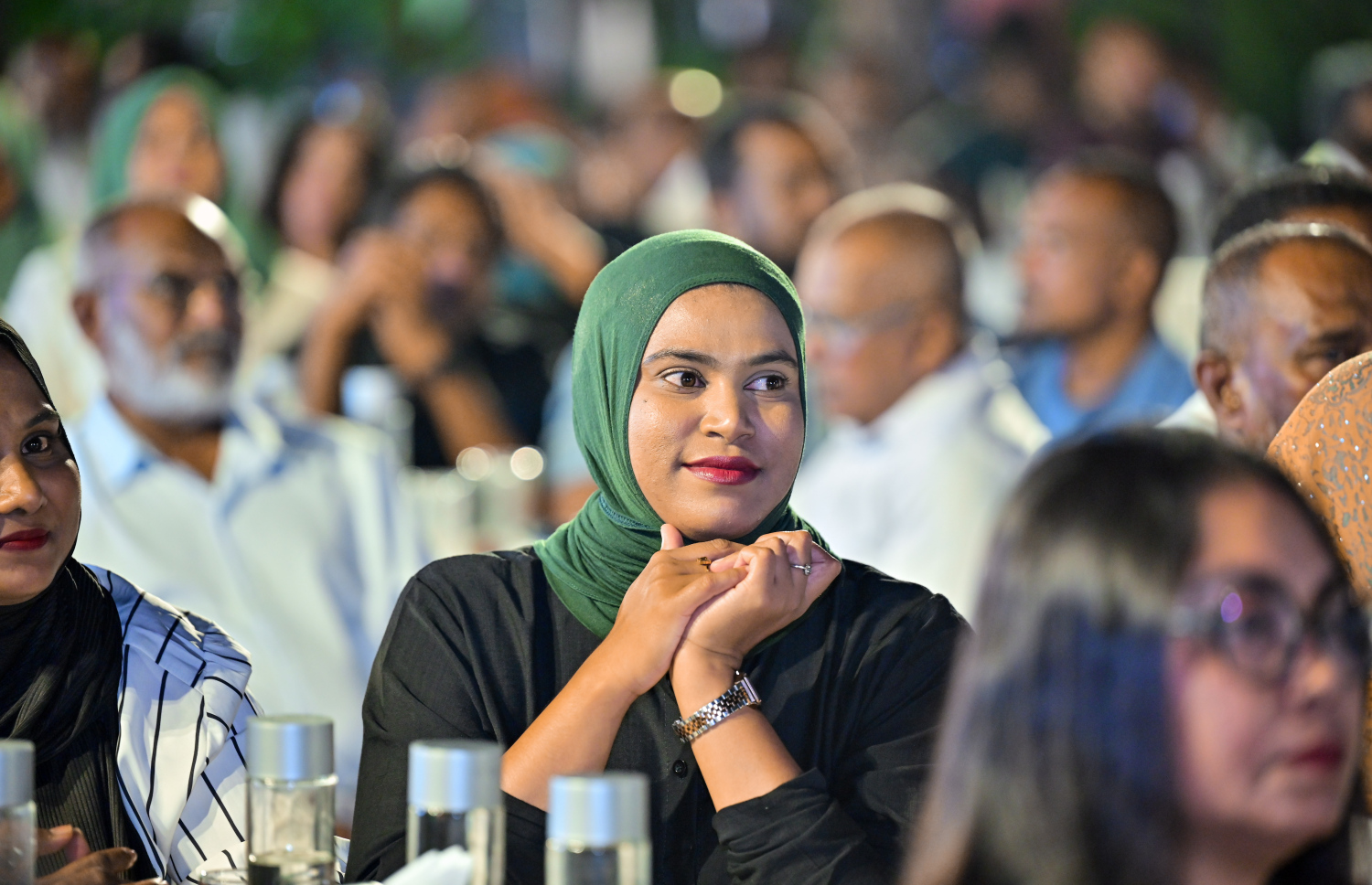 "ދަ ގްރޭޓާ އައްޑޫ" ތަސައްވުރު އިފްތިތާހުކުރުމަށް އާޓިފިޝަލް ބީޗުގައި ބޭއްވި ރަސްމިއްޔާތު .-- ފޮޓޯ:  މިހާރު