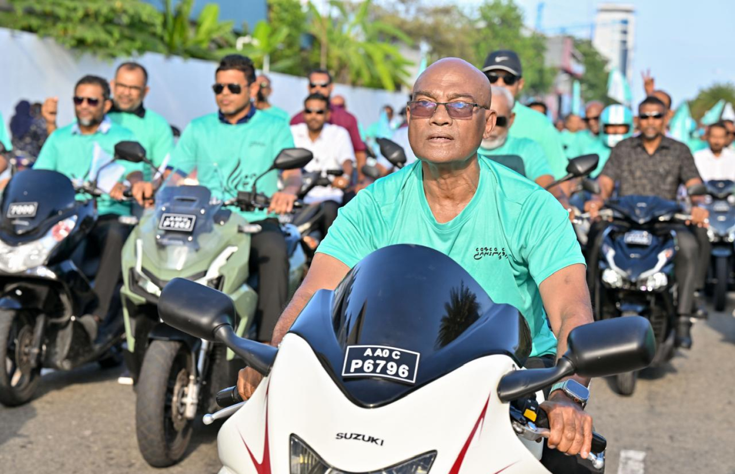 ޕީއެންސީން މިއަދު ހަވީރު މާލޭގައި ބޭއްވި ސައިކަލްބުރުގައި އެ ޕާޓީގެ މޭޔަރު ކެންޑިޑޭޓް މޫސާ އަލީ ޖަލީލް ބައިވެރިވެވަޑައިގަންނަވަނީ.