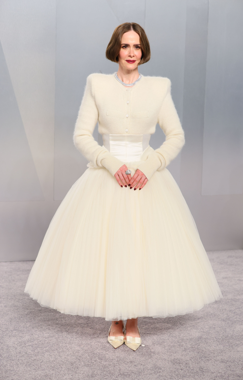 އޮސްކާ އެވޯޑް 2026: މި އަހަރުގެ އޮސްކާގެ ރެޑްކާޕެޓުގައި އެމެރިކާގެ އެކްޓްރެސް ސޭރާ ޕޯލްސަން.-- ފޮޓޯ: އޭއެފްޕީ