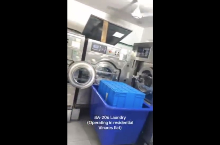 Vinares flat eh gai Laundry factory eh hingaa massala eh!