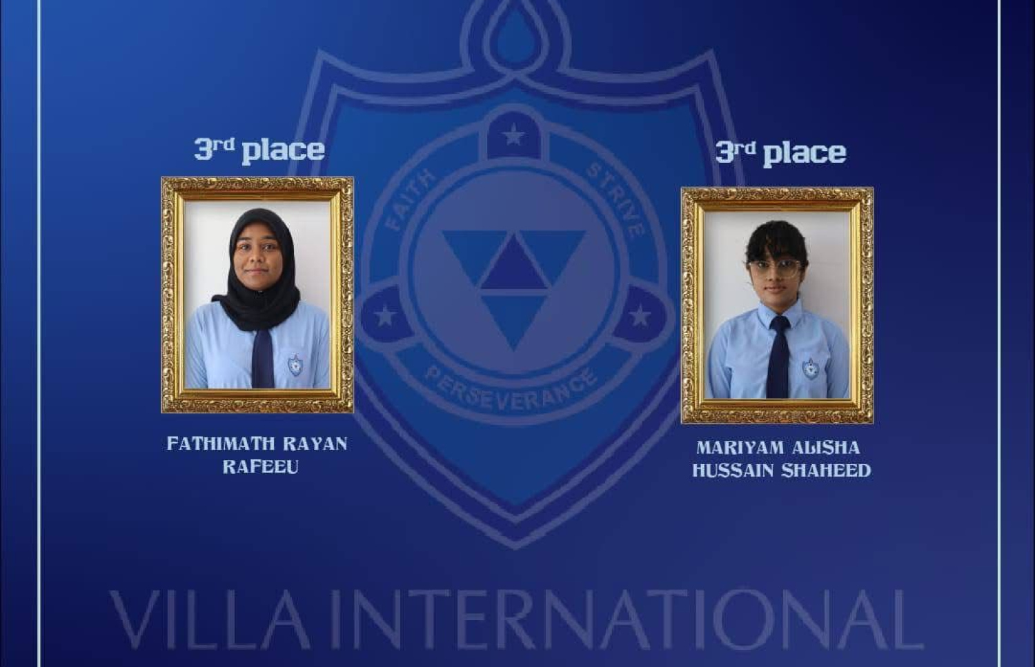 އެ ސްކޫލުން ގައުމީ ގަދަ 10ގެ ތިން ވަނައިގައި ހިމެނުނު ދަރިވަރުން--