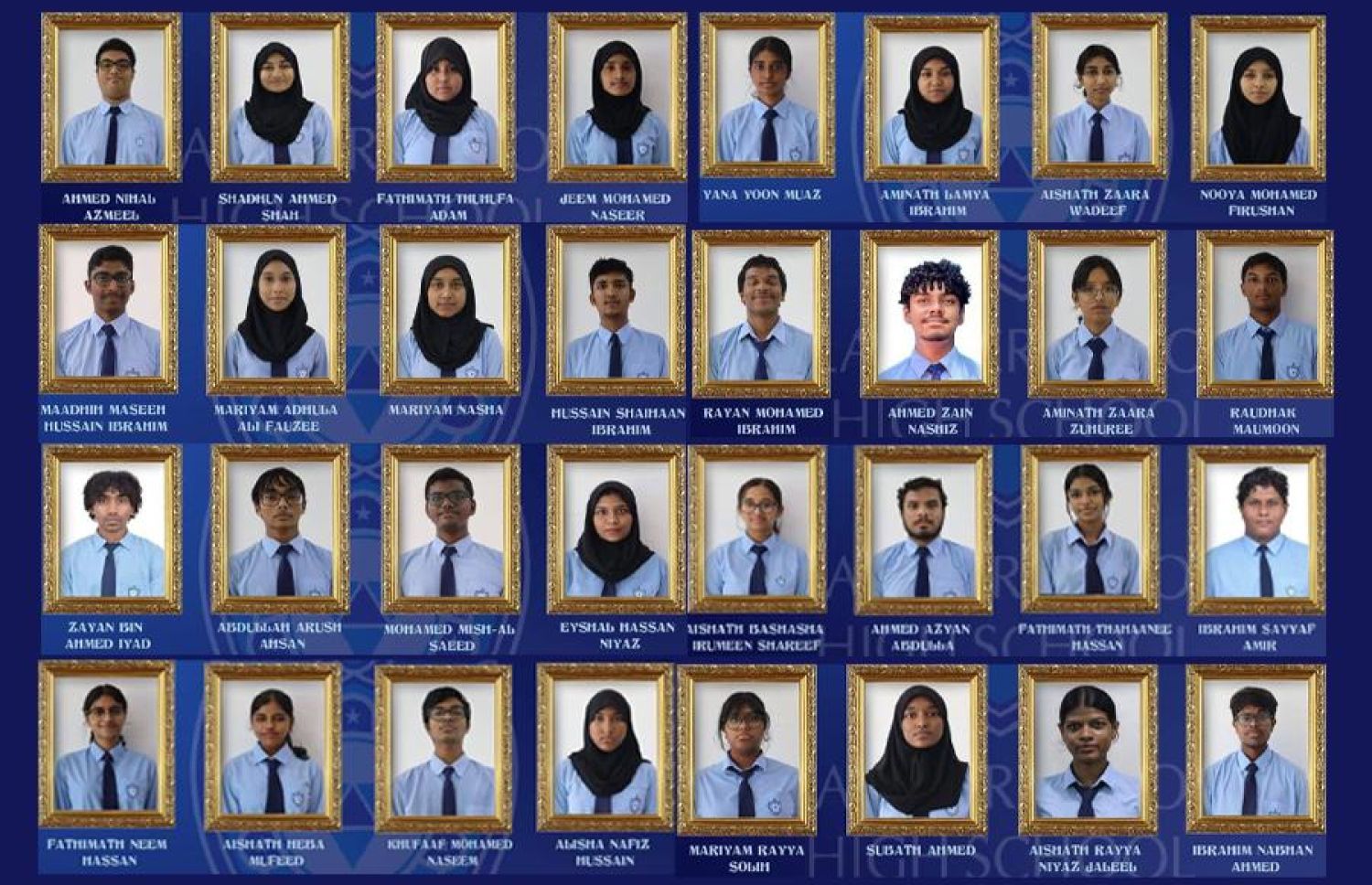 އެ ސްކޫލުން ގައުމީ ގަދަ 10ގެ ހަތަރެއް، ފަހެއް އަދި ހަ ވަނައިގައި ހިމެނުނު ދަރިވަރުން--