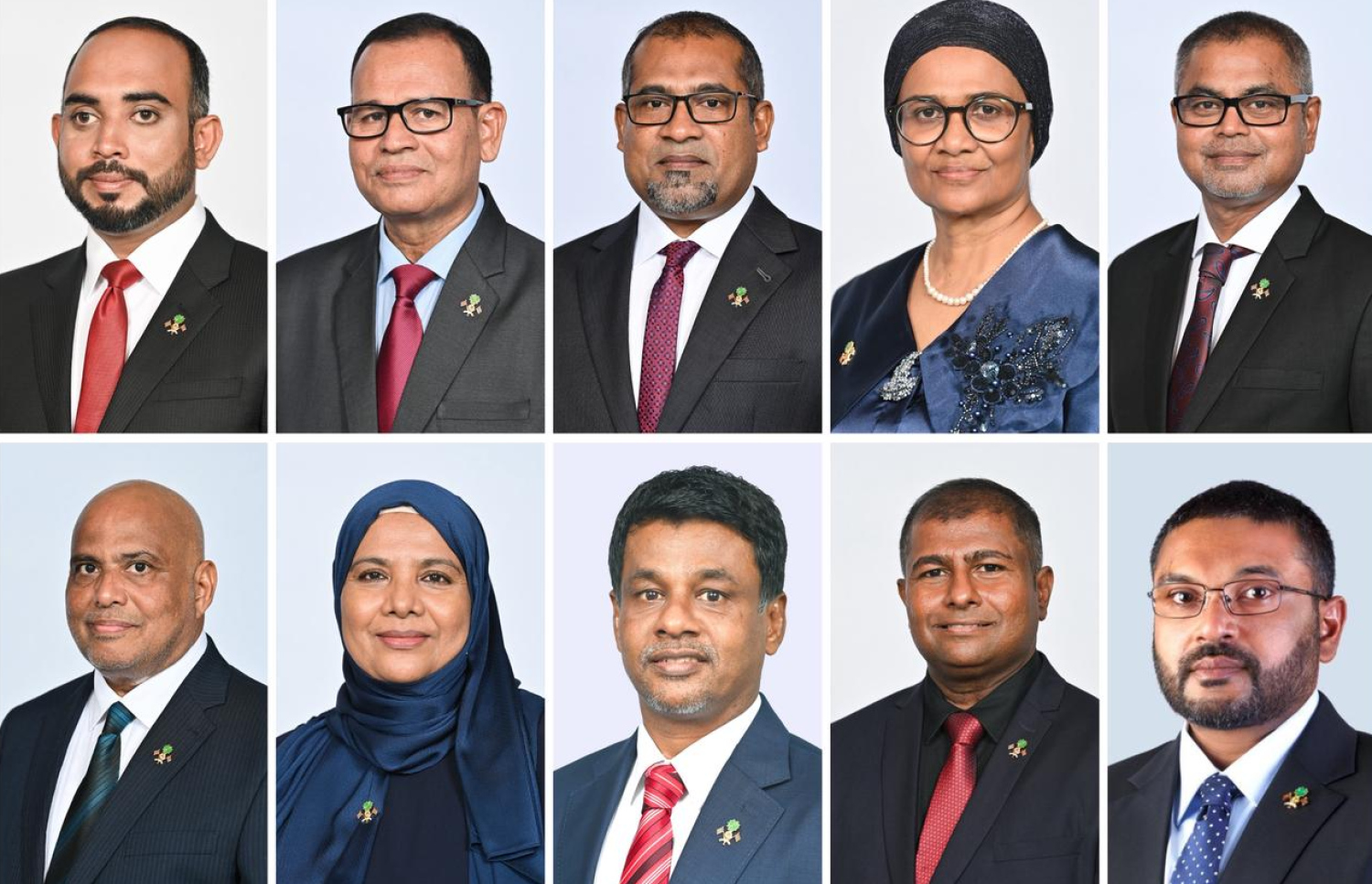 ކެބިނެޓުން މިއަދު އިސްތިއުފާ ދެއްވި 10 ބޭފުޅުން.