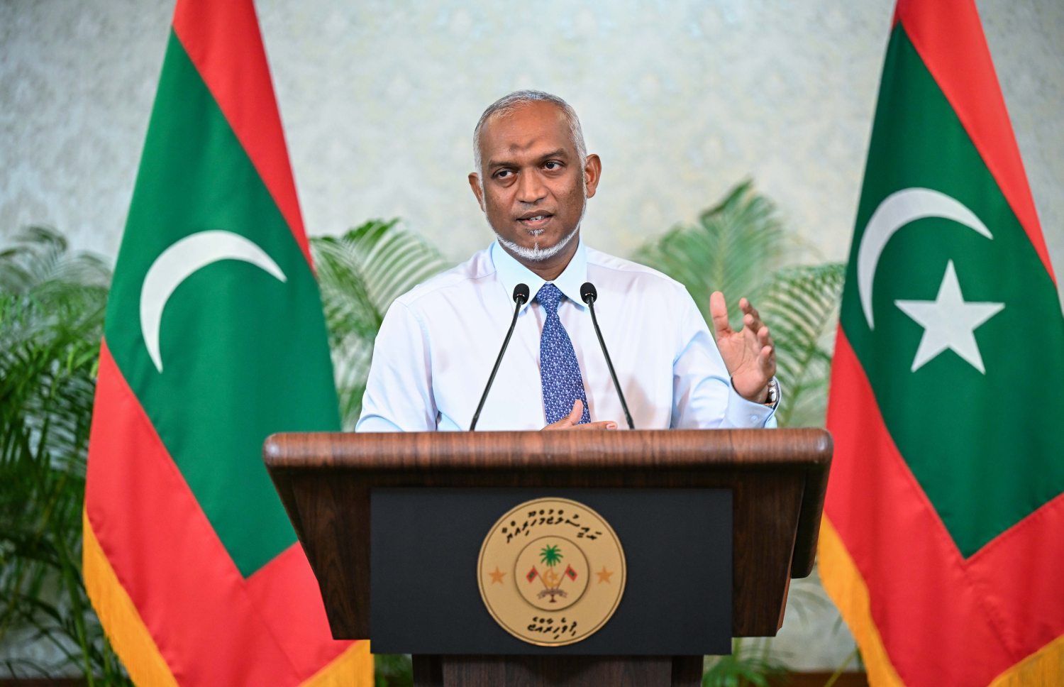 ނޫސްވެރިންގެ ބައްދަލުވުމުގައި ރައީސް ޑރ. މުހައްމަދު މުއިއްޒު ވާހަކަފުޅު ދައްކަވަނީ--