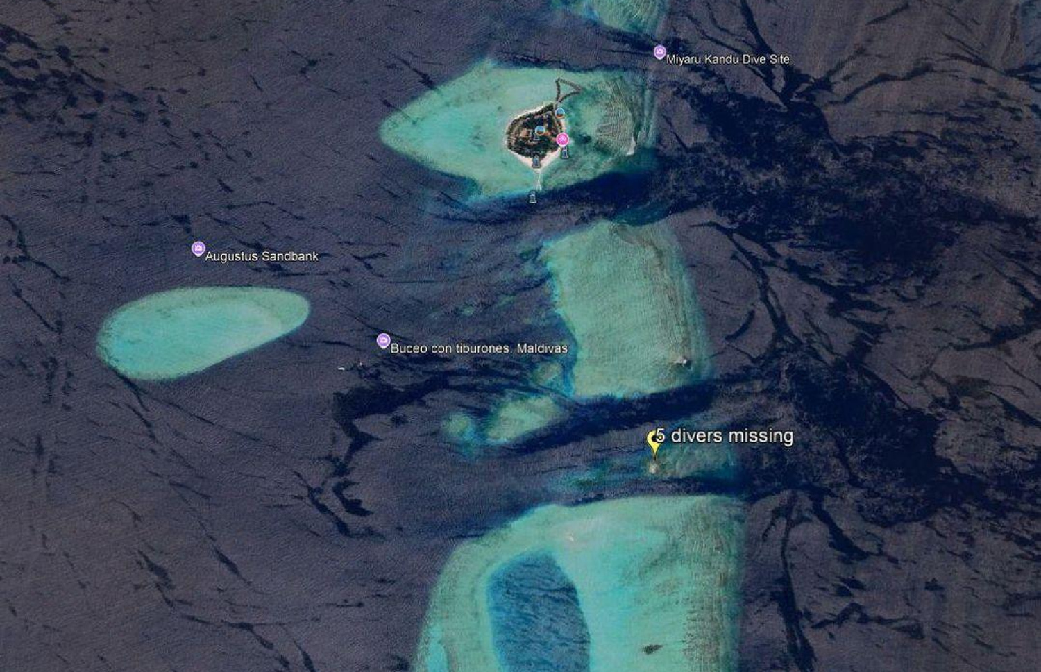 ޑައިވަރުން ގެއްލުން ސަރަހައްދު.-- ފޮޓޯ: އެމްއެންޑީއެފް