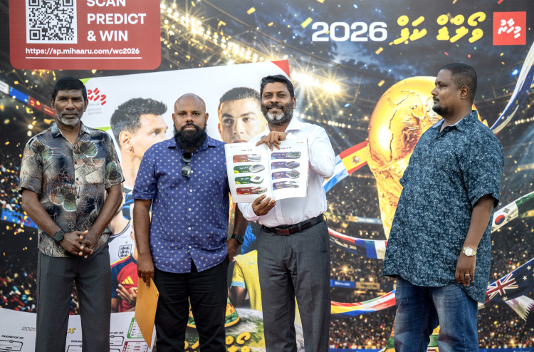 Sports Minister Rafiu launches "Mihaaru" World Cup Guide