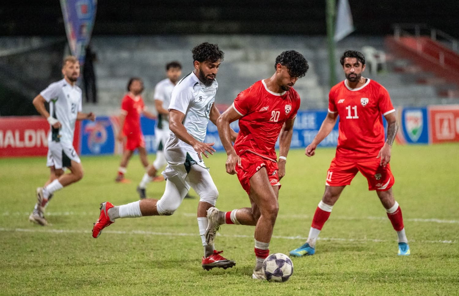 ޕާކިސްތާނާއި އަފްޣާނިސްތާން ރޭ ކުޅުނު ފައިނަލު މެޗުގެ ތެރެއިން ---- ފޮޓޯ: ފަޔާޒު މޫސާ | މިހާރ