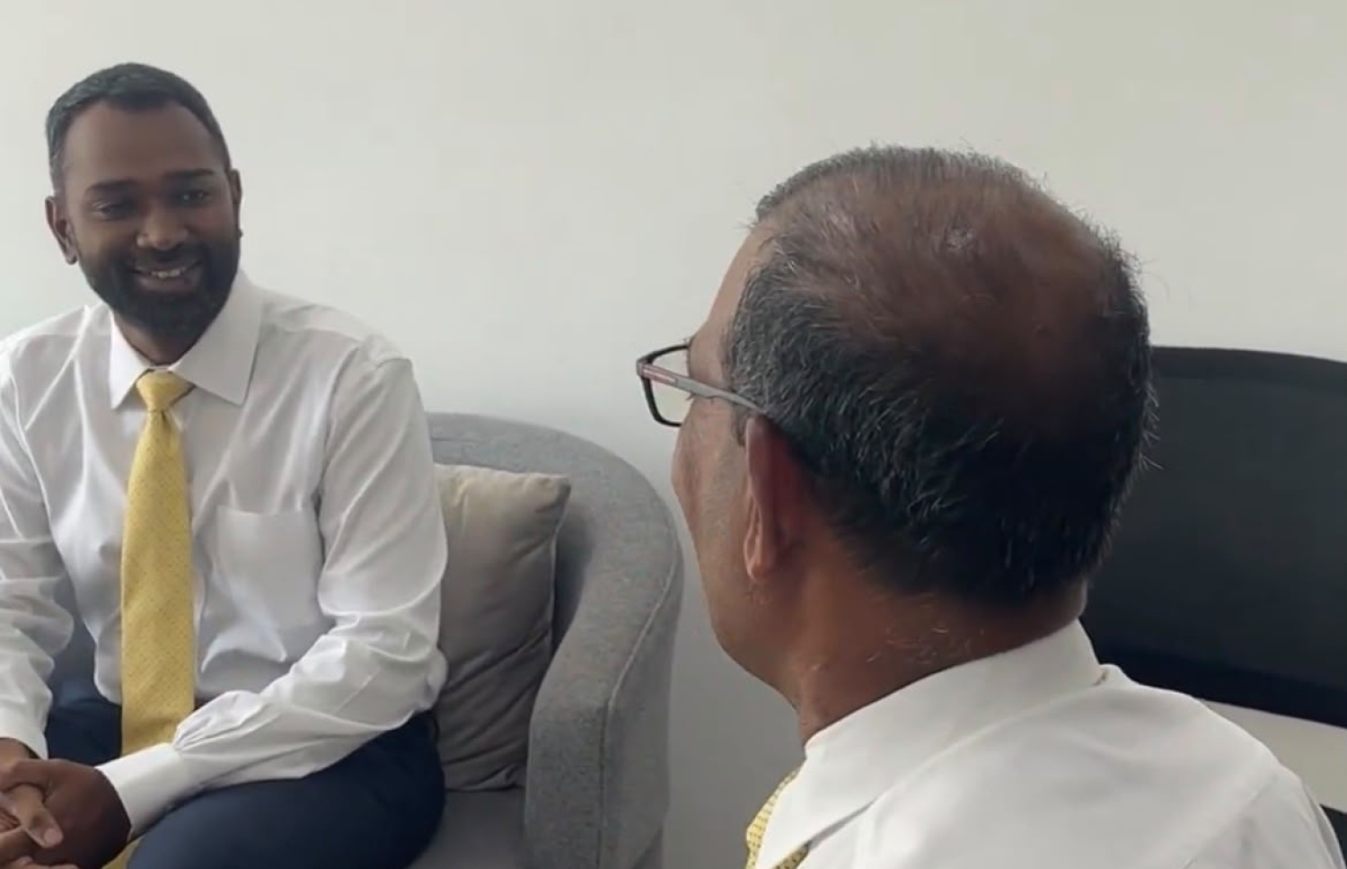 Nasheed meets Meekail after MDP chairperson election