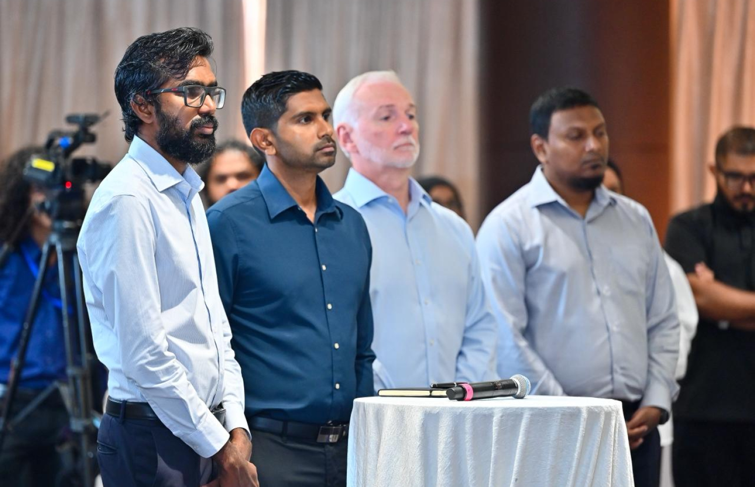 ބީއެމްއެލް އިން ބޭއްވި ރަސްމިއްޔާތުގައި ބައިވެރިވި ބައެއް ފަރާތްތަކުން -- ފޮޓޯ: ފަޔާޒް މޫސާ / މިހާރު