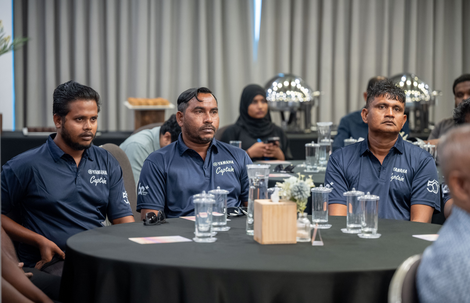 އެލިއާ އާއި އެމްއައިޓީއިން ގުޅިގެން ކުރިއަށް ގެންދާ ބޯޓް އޮޕަރޭޓާސް ޓްރެއިނިން ޕްރޮގުރާމުގެ ބައިވެރިން. -- ފޮޓޯ: ނިޝާން އަލީ | މިހާރު
