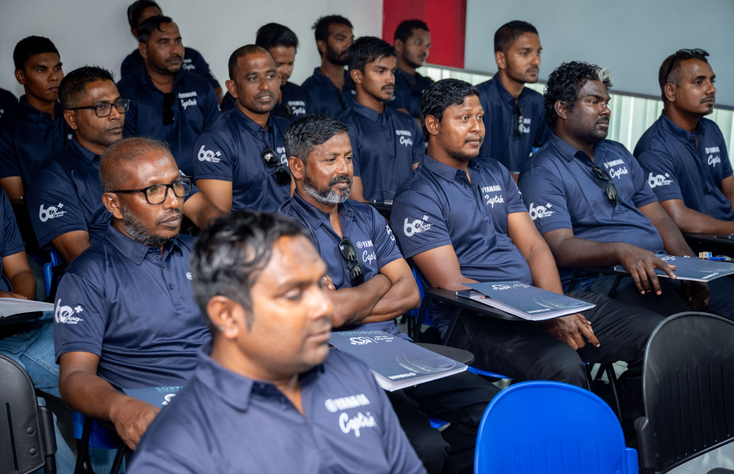 އެލިއާ އާއި އެމްއައިޓީއިން ގުޅިގެން ކުރިއަށް ގެންދާ ބޯޓް އޮޕަރޭޓާސް ޓްރެއިނިން ޕްރޮގުރާމުގެ ބައިވެރިން. -- ފޮޓޯ: ނިޝާން އަލީ | މިހާރު