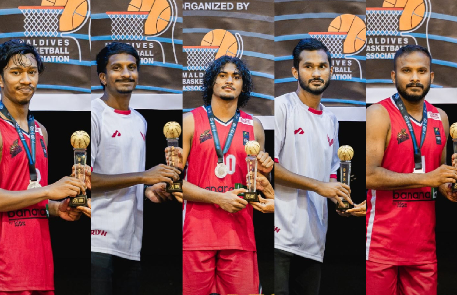 މުބާރާތުގެ މޮޅު ފަސް ކުޅުންތެރިން.-- ފޮޓޯ: އެމްބީއޭ