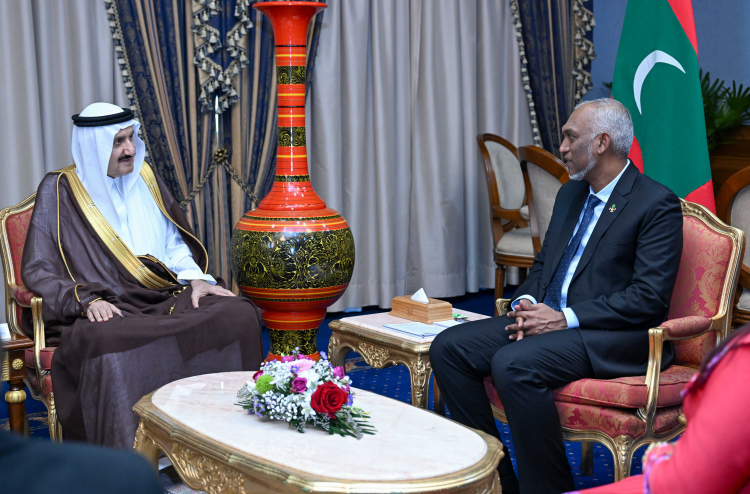 Saudi ge khaasa mandhoobu Raees Muizzu aa baddhalu kuravvaifi