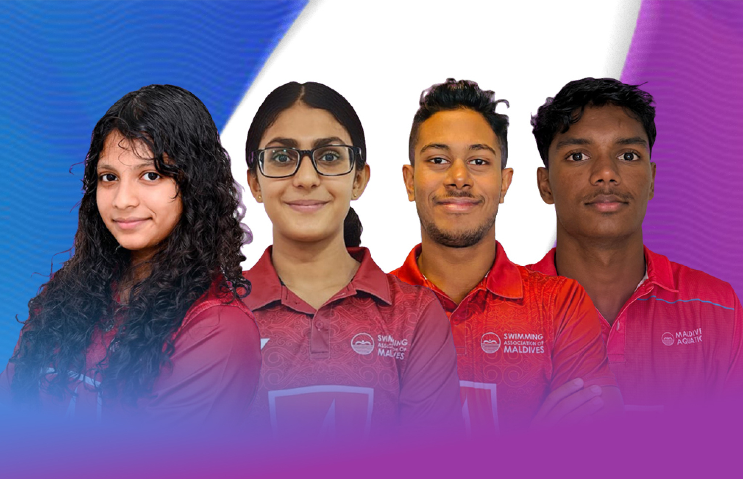 ލޯންގްކޯސް 4 ގުނަ 100 މީޓަރު މިކްސްޑް މެޑްލޭ ރިލޭ އިވެންޓުން ގައުމީ ރެކޯޑް އާކުރި ޓީމުގައި ހިމެނޭ ފެތުންތެރިން.-- ފޮޓޯ: މޯލްޑިވްސް އެކުއޭޓިކްސް