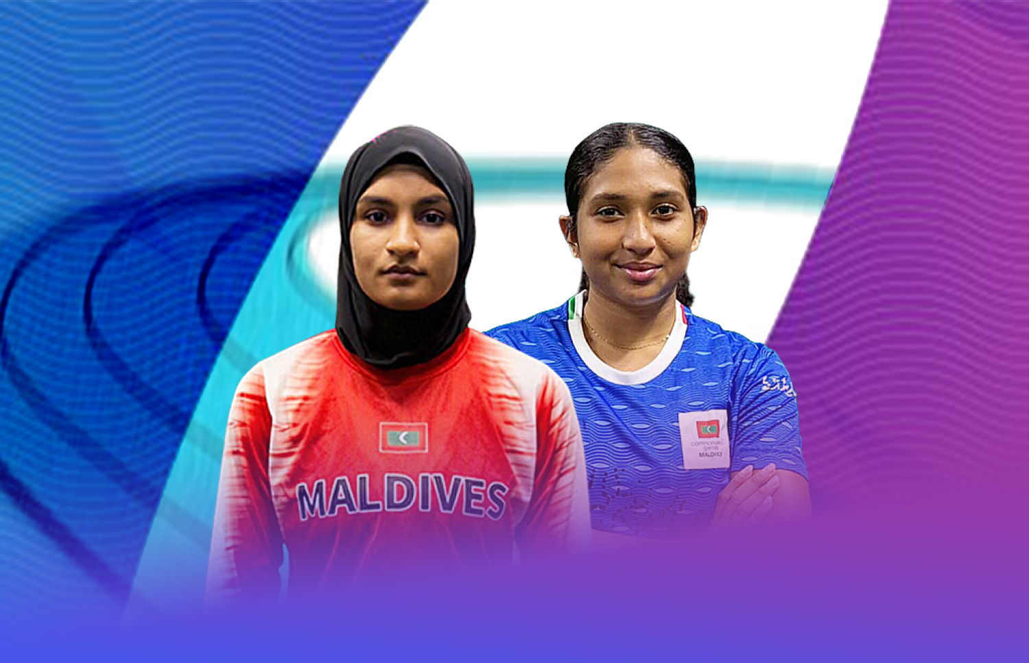 ލަޔާނާ (ކ) އާއި އަހްނާ (ވ) ވެސް ވަނީ 200 މީޓަރު އިވެންޓުން ޕާސަނަލް ބެސްޓް ޓައިމިން އާކޮށްފަ.-- ފޮޓޯ: އެތުލެޓިކްސް އެސޯސިއޭޝަން