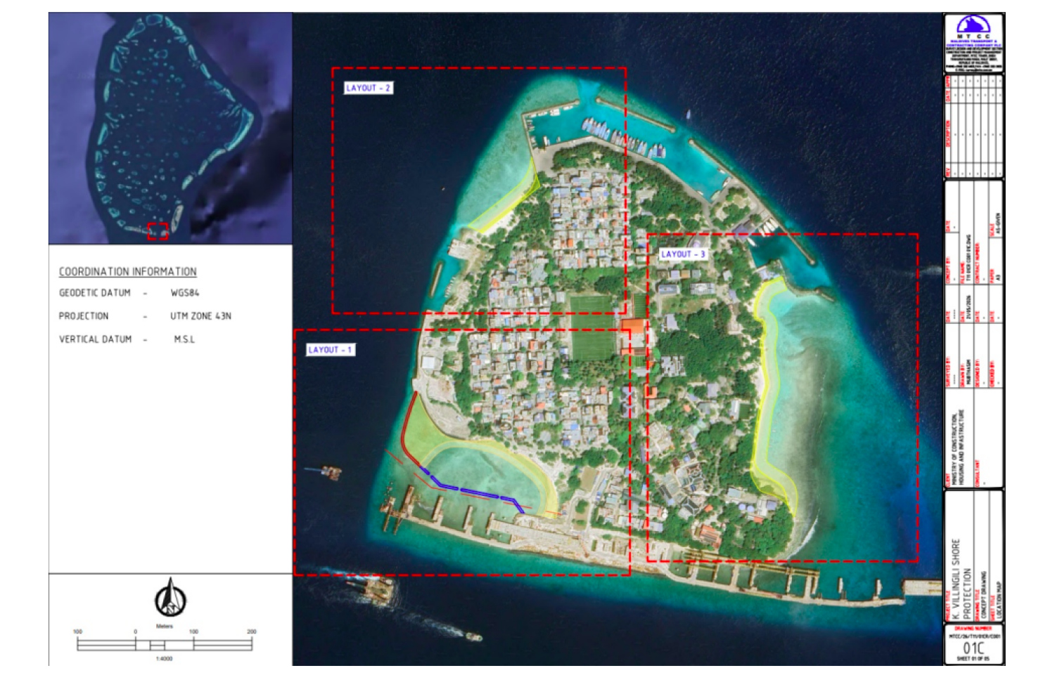 ވިލިމާލޭގައި ގޮނޑުދޮށް ހިމާޔަތްކުރުމުގެ މަސައްކަތް ކުރާނެ ސަރަހައްދުތައް ޗާޓުގައި ފާހަގަކޮށްފައި.