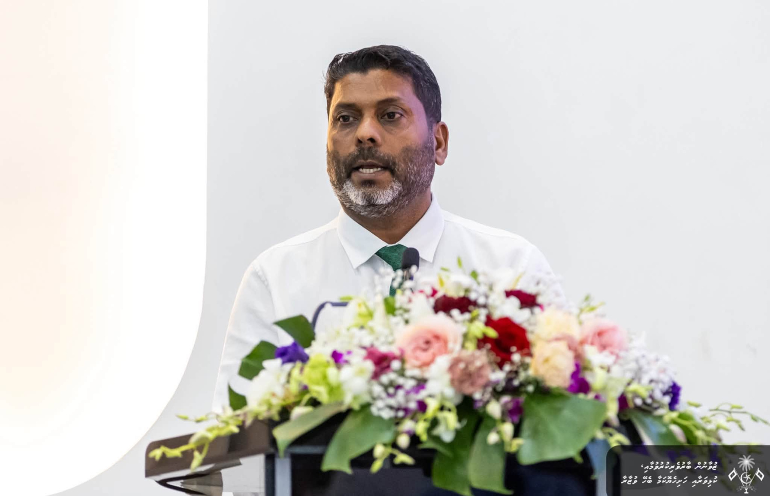 ސްޕޯޓްސް މިނިސްޓަރު ރާފިއު އިއްޔެގެ ރަސްމިއްޔާތުގައި ވާހަކަ ދައްކަވަނީ.---ފޮޓޯ: ސްޕޯޓްސް މިނިސްޓްރީ