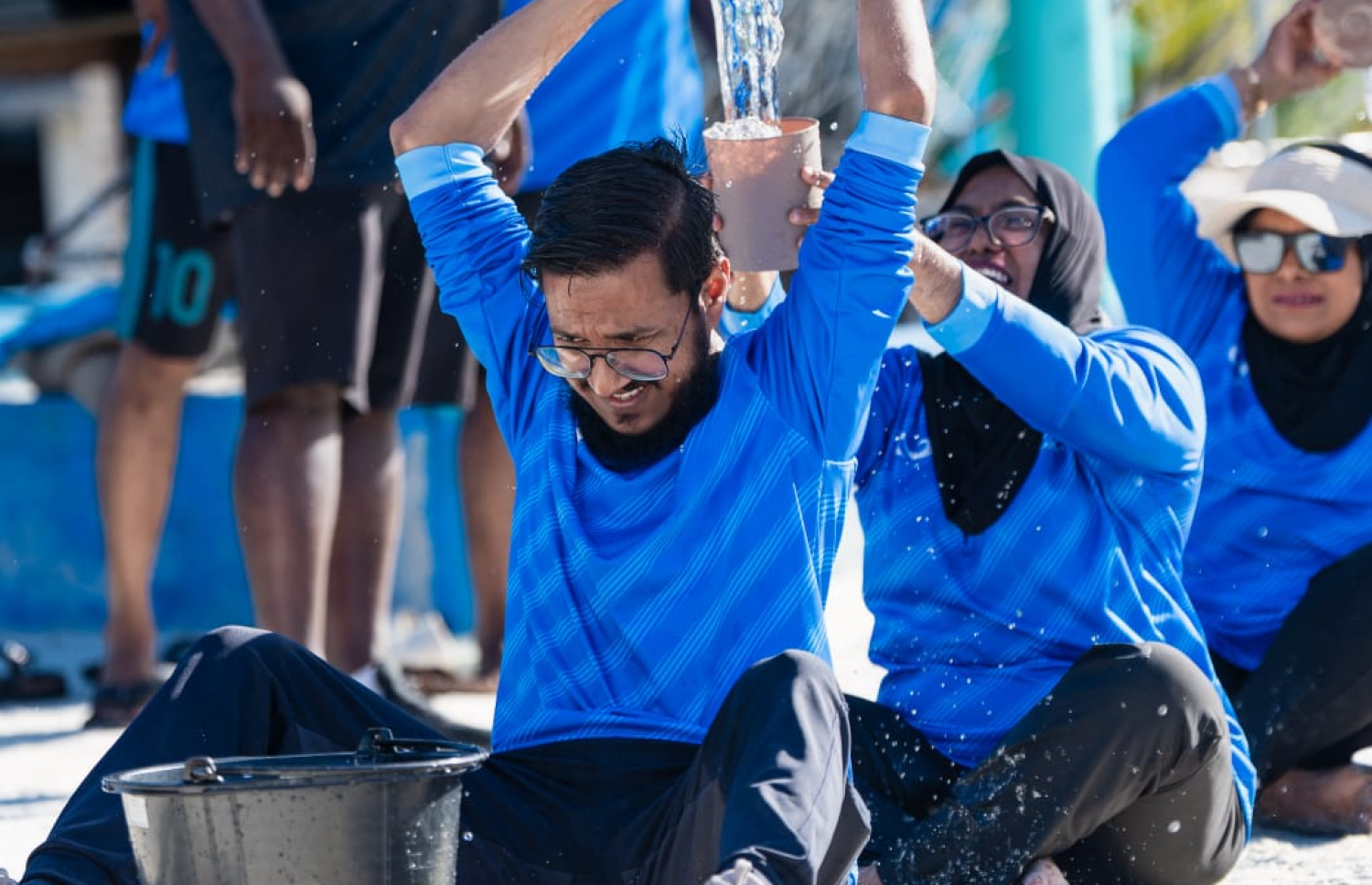 'ދެކުނު ފޯރި' އިވެންޓުގެ ކުޅިވަރު މުބާރާތެއްގައި ގޭމެއް ކުޅެނީ -- ފޮޓޯ: އެސްޓީއޯ