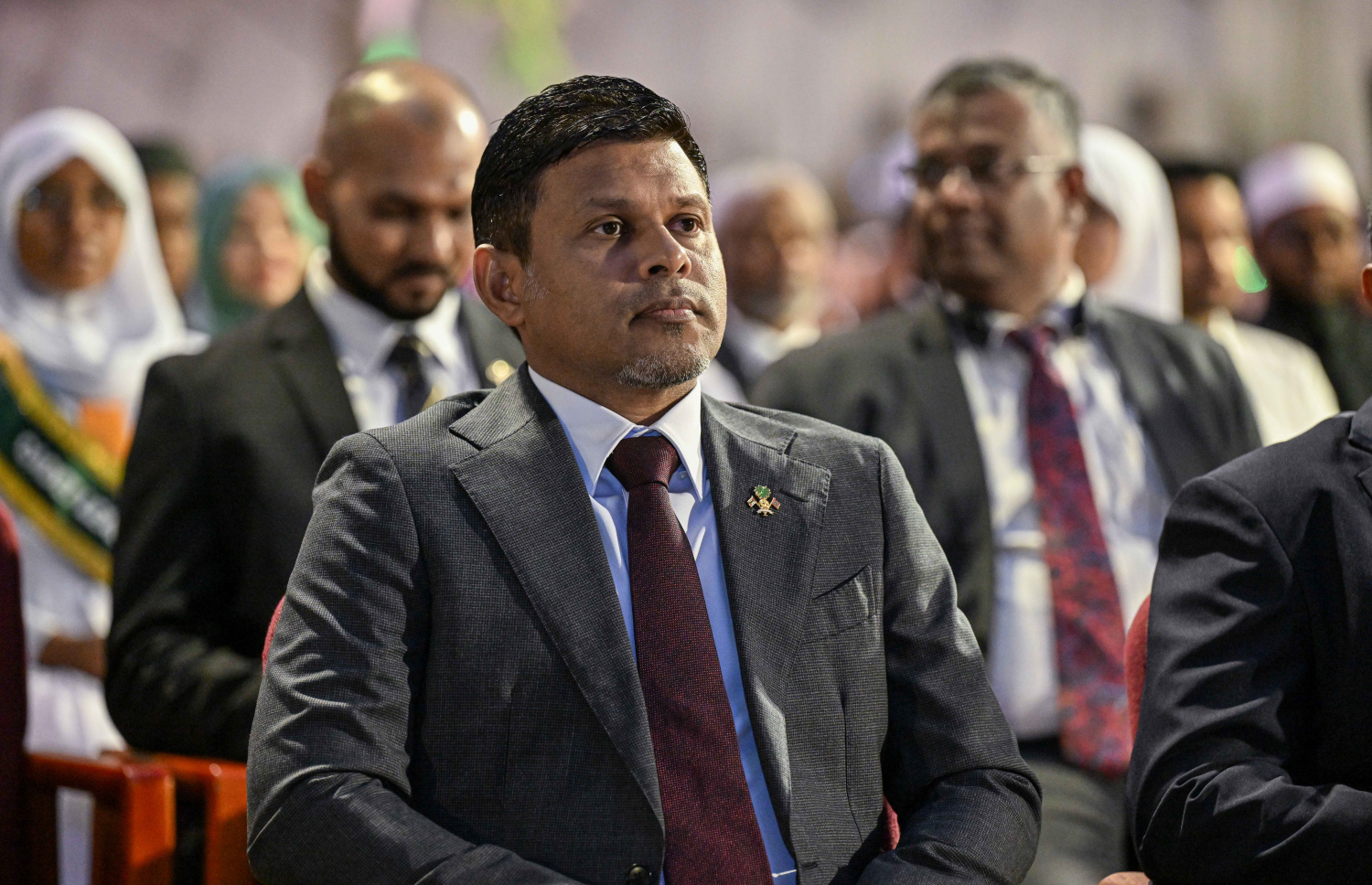 ރާއްޖެ އިސްލާމްވިތާ 900 އަހަރު ފުރުން ފާހަގަކުރުމަށް ބޭއްވި ރަސްމީ ޖަލްސާގައި ނައިބު ރައީސް ހުސައިން މުހައްމަދު ލަތީފު ބައިވެރިވެވަޑައިގަންނަވަނީ.--- ފޮޓޯ: ރައީސް އޮފީސް