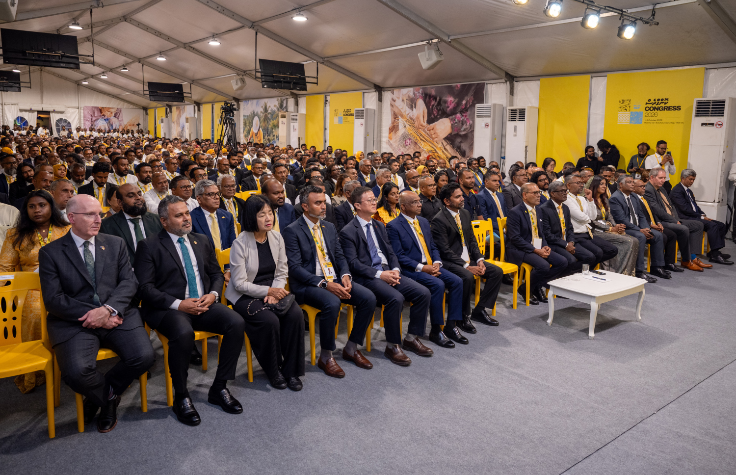 އެމްޑީޕީގެ ކޮންގްރެސް ފެށުމުގެ ރަސްމިއްޔާތު ކުރިއަށް ގެންދަނީ.--- ފޮޓޯ: ފަޔާޒު މޫސާ | މިހާރު